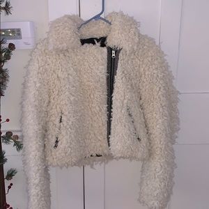 Free People Shaggy Faux-Sherpa Coat
